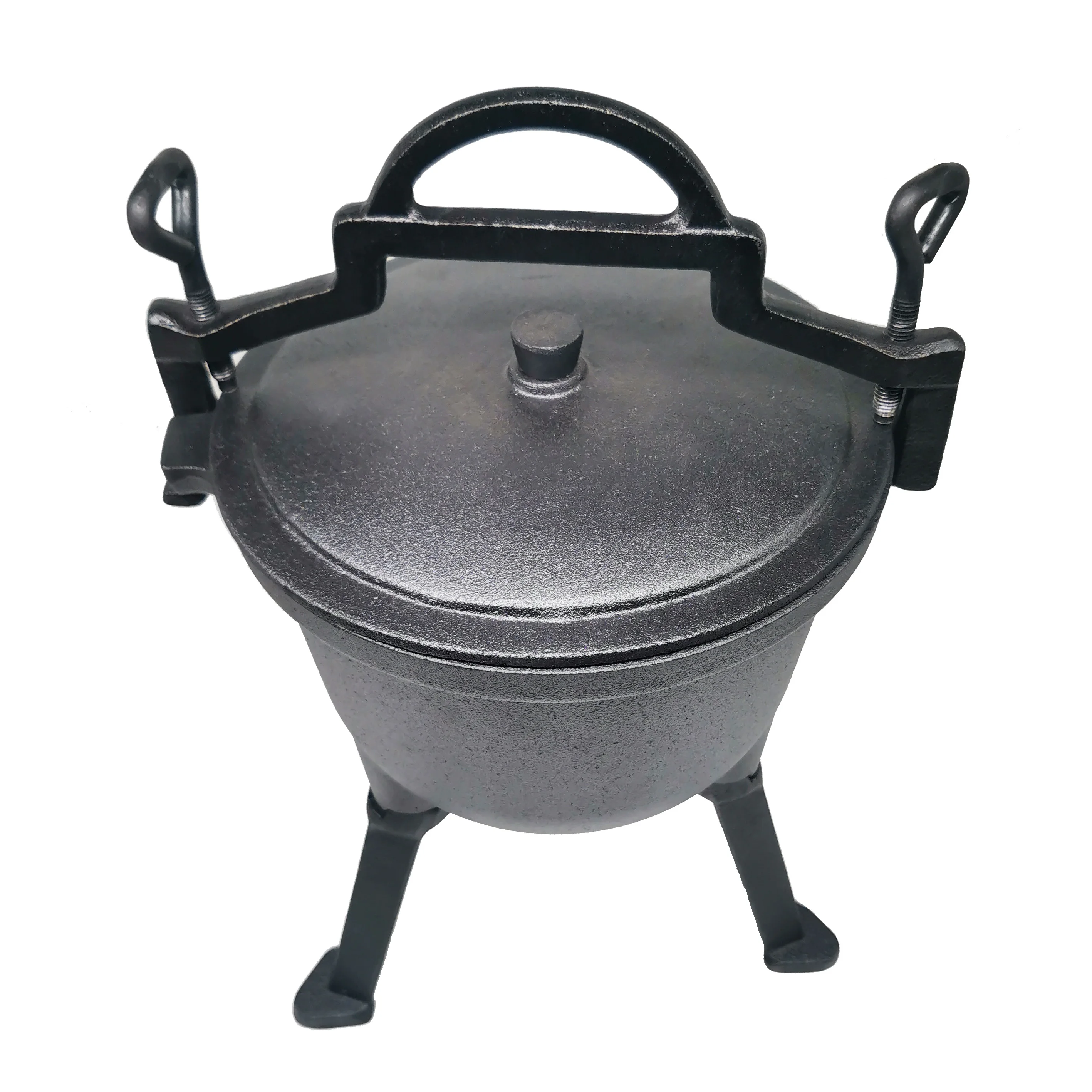4.5L three legs Cast iron hunt cauldron meat pot Poland pot Kociolek Zeliwny