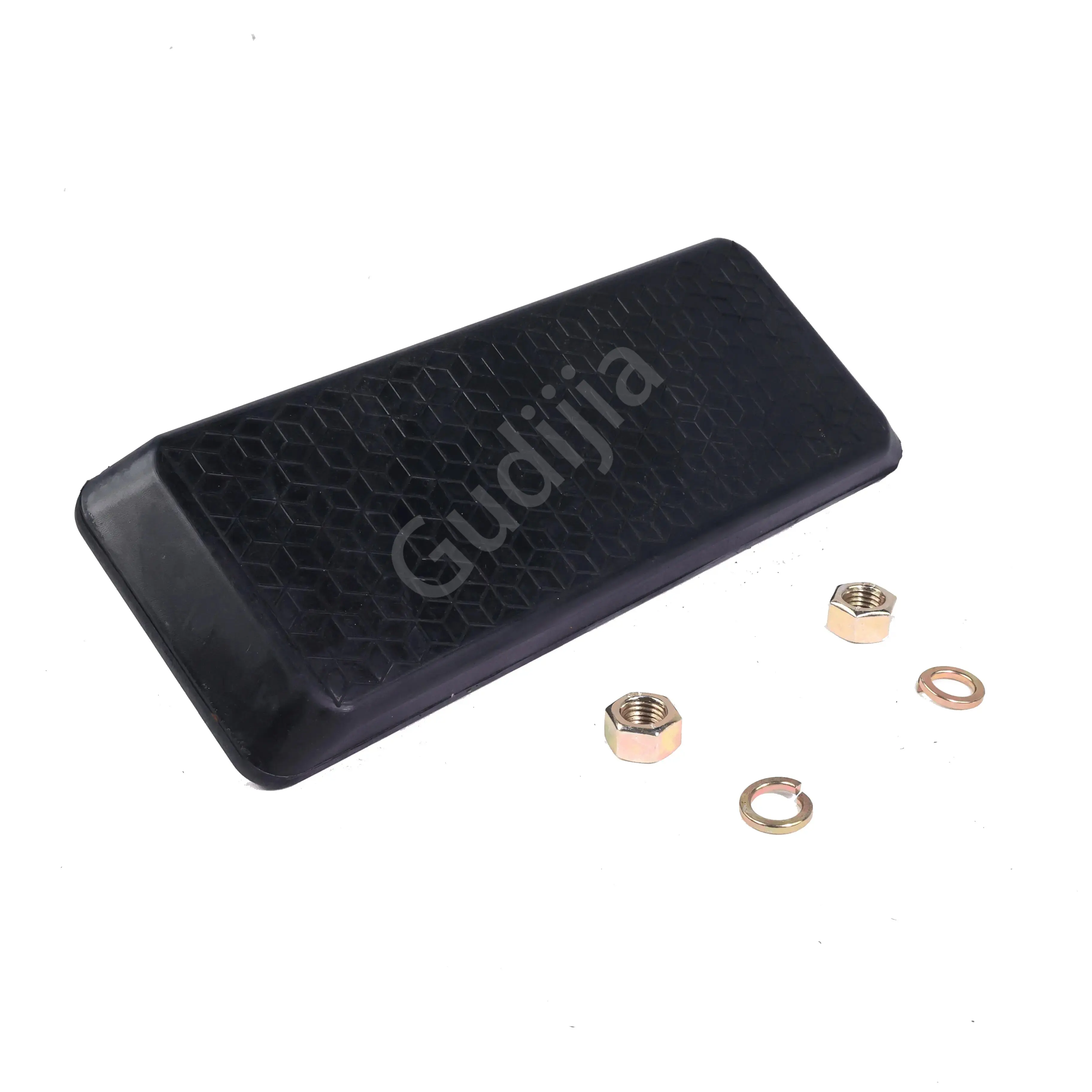Industrial flexible paver rubber track shoes durable molding black rubber pad