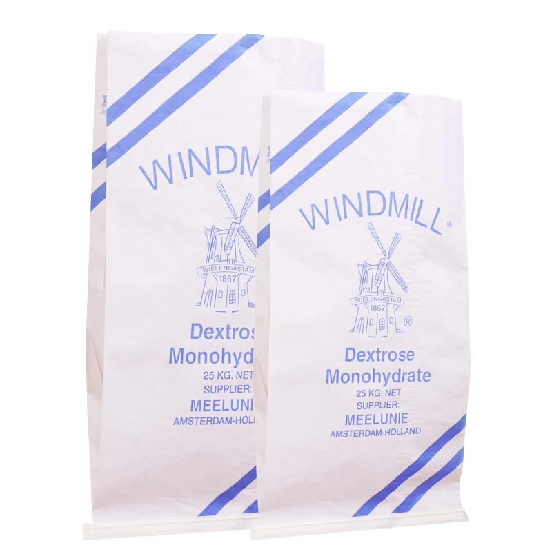 High Quality Paper Laminated Plastic Pp Polypropylene Woven Plastic Laminated Kraft Paper Bag