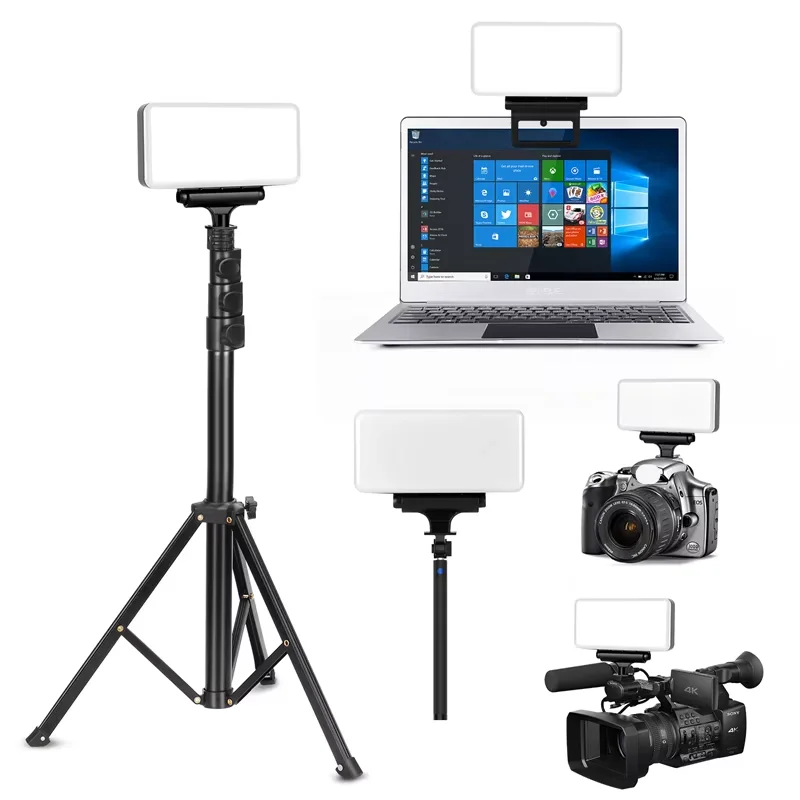 3000mAh LED Video Light 3 Clips Rechargeable Soft Board Portable Photography Lighting
