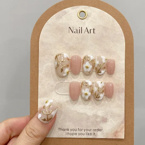 2024 new handmade wearable nail,  nail stickers, phototherapy beauty makeup