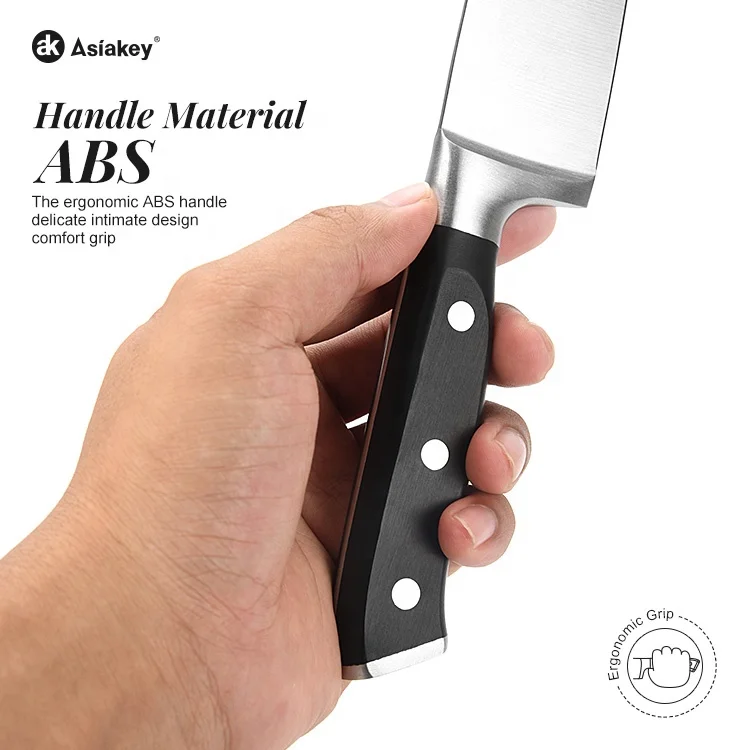 Asiakey Multifunction Knaif Stand Stainless Steel Design 14-Pieces Set Of Knives Kitchen Knife Chef