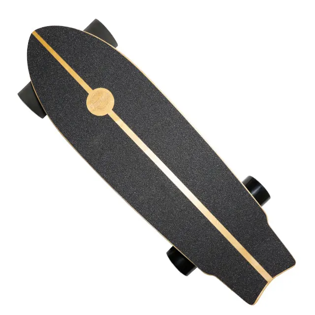 
 Factory price diy anime mini kids skateboard beginner longboard two hub motor 7ply canadian maple eletric skateboard complete  