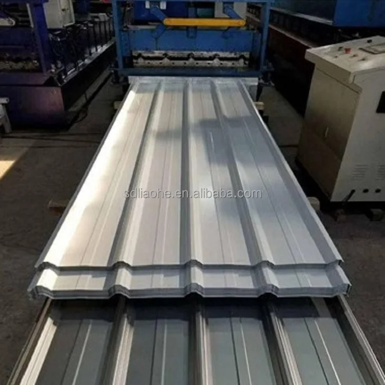 Оптовая продажа, серебристые оцинкованные гофрированные 24 калибра, металлические алюминиевые кровельные листы с изоляцией