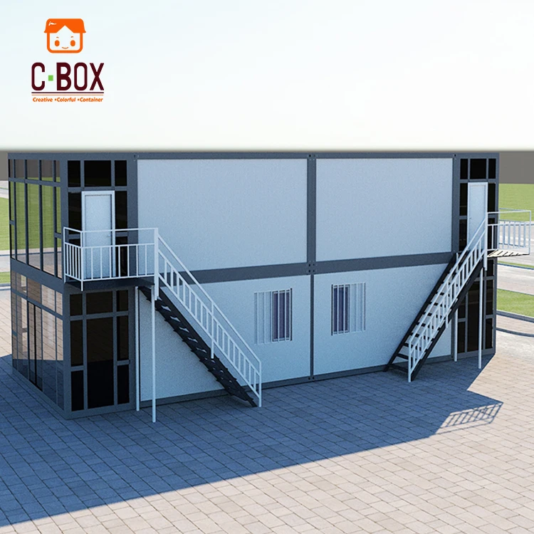 Hot-selling Cbox 20ft 40ft Prefabricated Duplex Movable Container Office Building Steel Structures Support Customizable