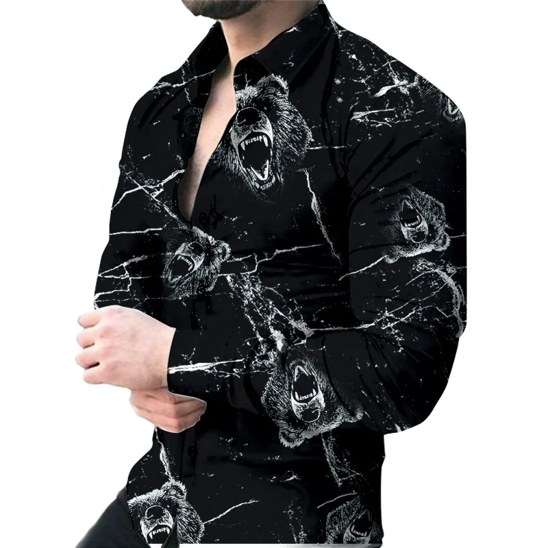 latest style design 3d sublimation casual business shirt quick dry shirt for man