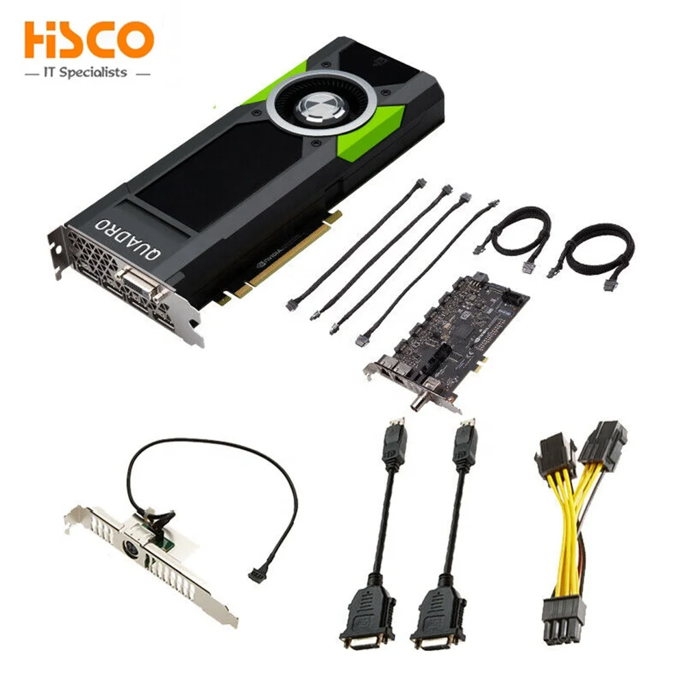 Для NVIDIA Квадро P5000 VCQP5000-PB 16GB 256-bit GDDR5X PCI Express 3 0x16 во весь рост видеокарта установки
