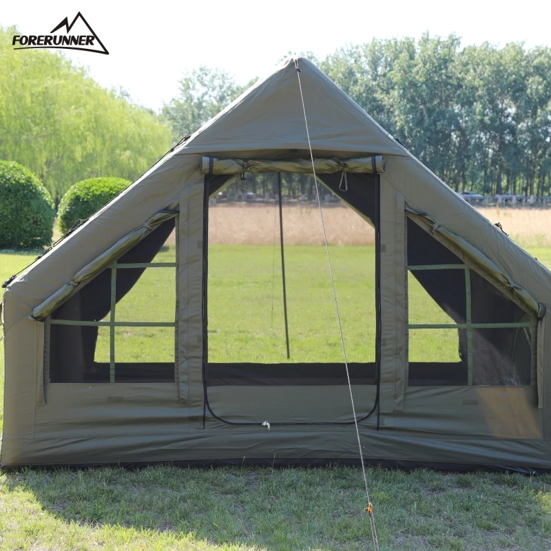 Forerunner  Waterproof Oxford Hiking Air Tube Family Camping Tent Large Camp Base air pole tent
