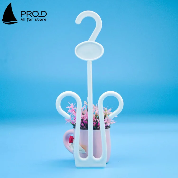 Supermarket Shopping Mall Black Sandal Hanger Plastic Hanger Hook For Slipper Socks