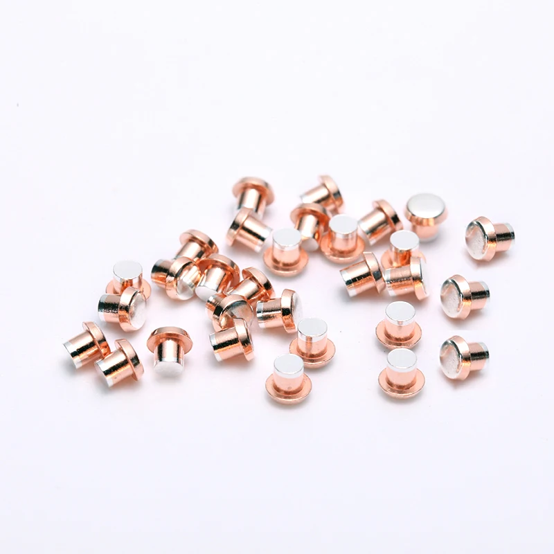 Factory Direct Silver Alloy Bimetal Contacts AgCdo Electrical Thermostat Trimetal Contacts