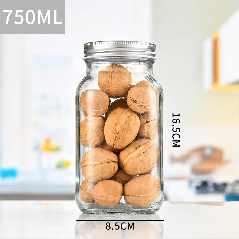 16 Oz Mason Glass Jar With Metal Lid For Pickling Canning Candles Home Decor Overnight Oats Fruit Preserves Jam Or Jelly
