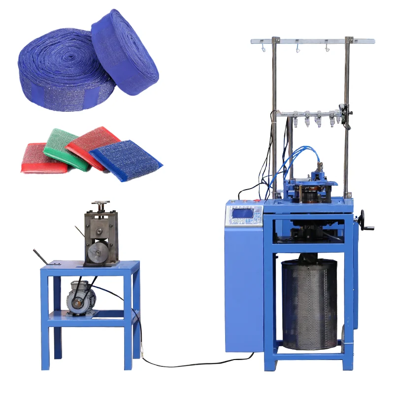 QIDIAN металлическая мочалка сверхмощная очистка из нержавеющей стали шерсти посудомоечная машина для домашнего использования кухонная губка текстильная вязальная машина