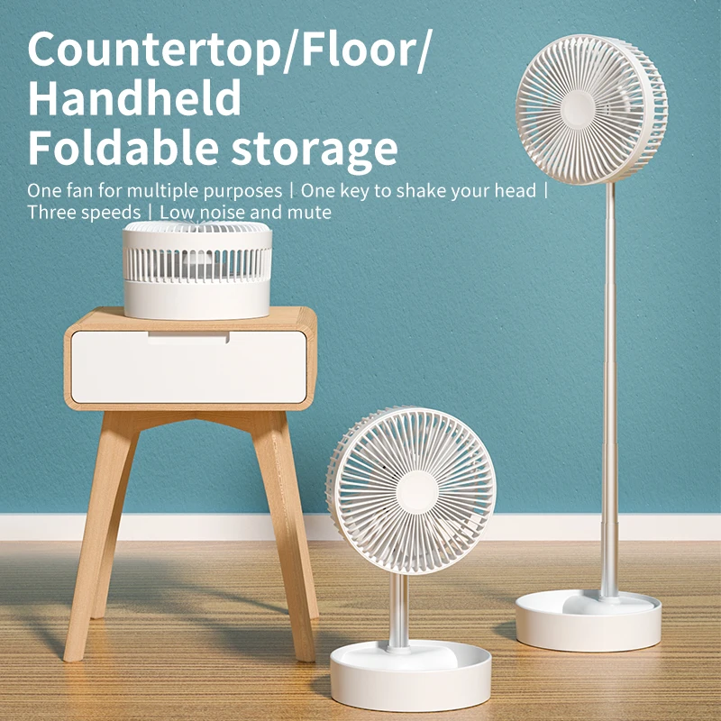 small Office Home Foldable F3 Stand Fan With Remote Control Floor Fans Remote Control Switch For Fan And Light cooling storage