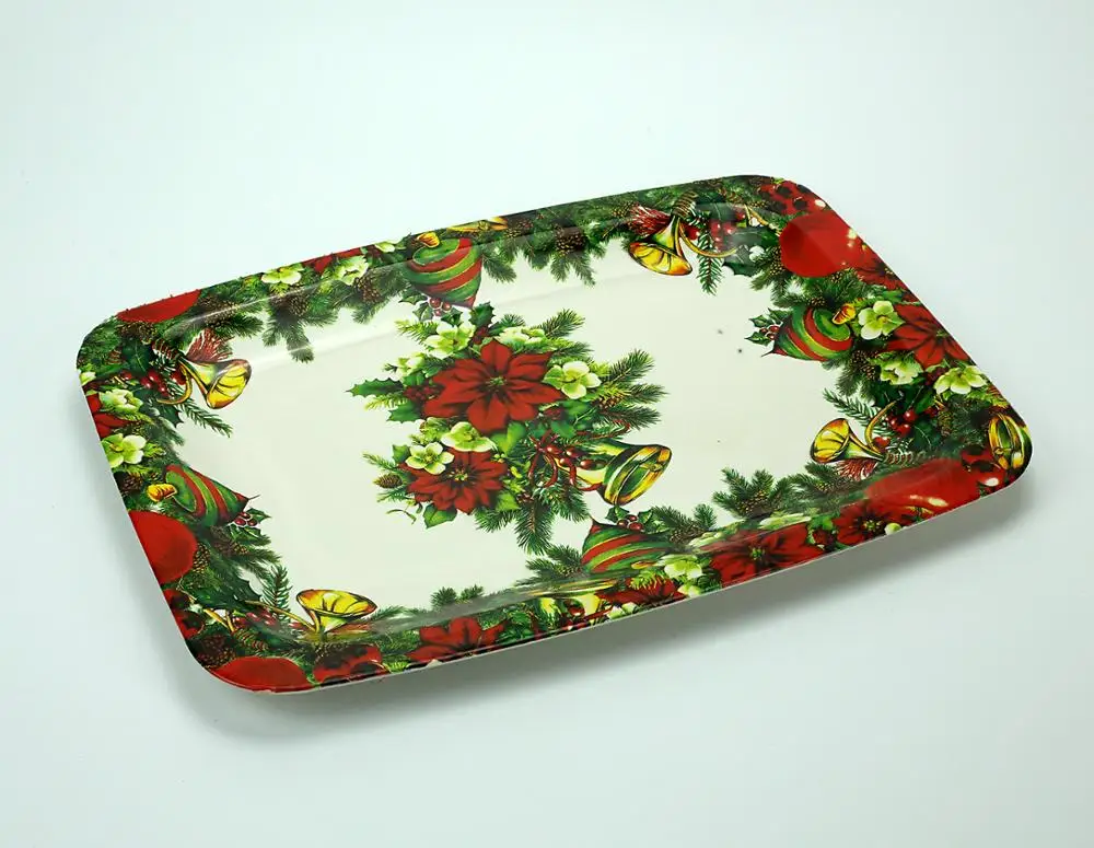 Rectangular printing  decor Tray christmas tray promotion trays