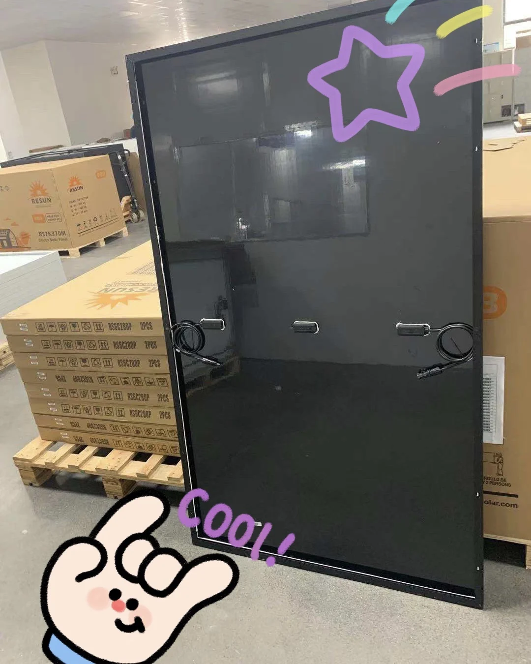 (Европа) обновленная версия солнечных панелей RS8I-M полный черный 535-560 Вт Фотоэлектрические