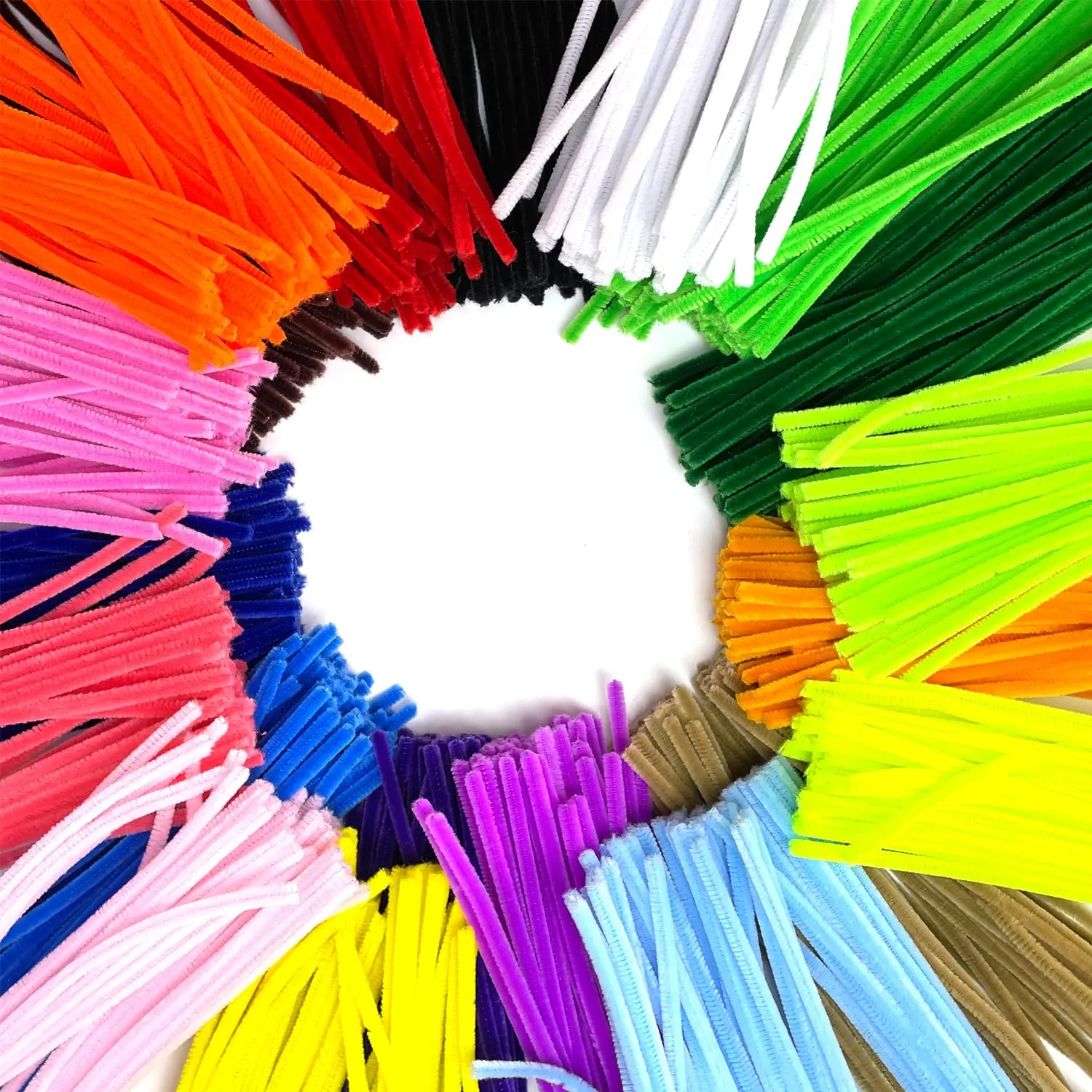 Multiple Colors Pipe Cleaners craft chenille stems 100 Pieces Chenille Stems fuzzy wire pipe cleaner new color stems chenille