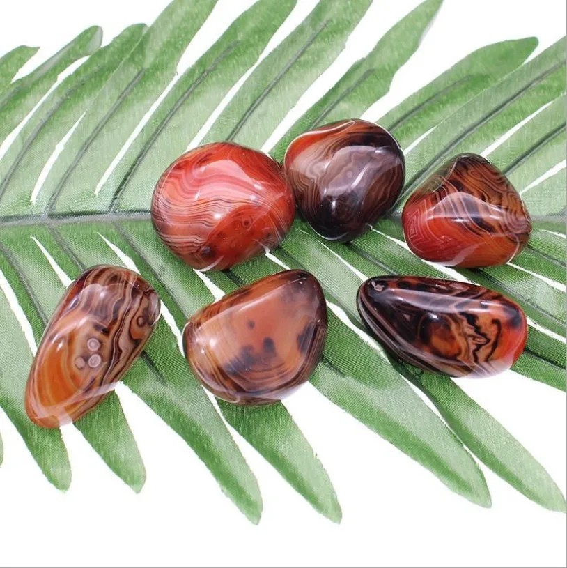  Оптовая продажа натуральный красный драгоценный камень sardonyx полированный Агат