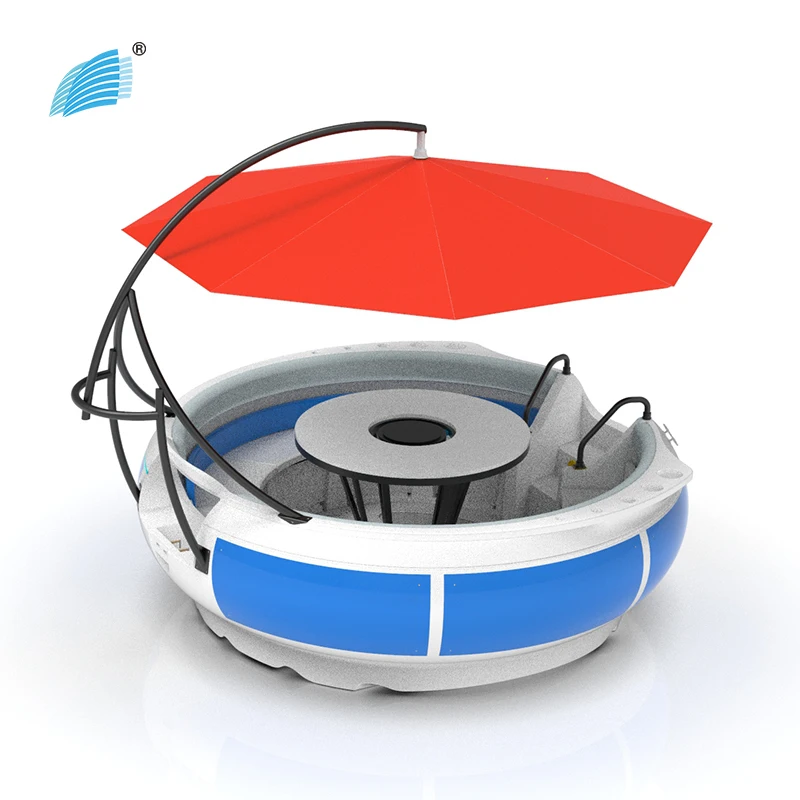 China new type best family pontoon boat bbq Donut Boats
