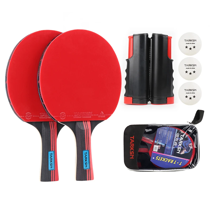 
Finished racket set trend 7 layers of pure wood table tennis racket 2 racket 3 table tennis portable table 