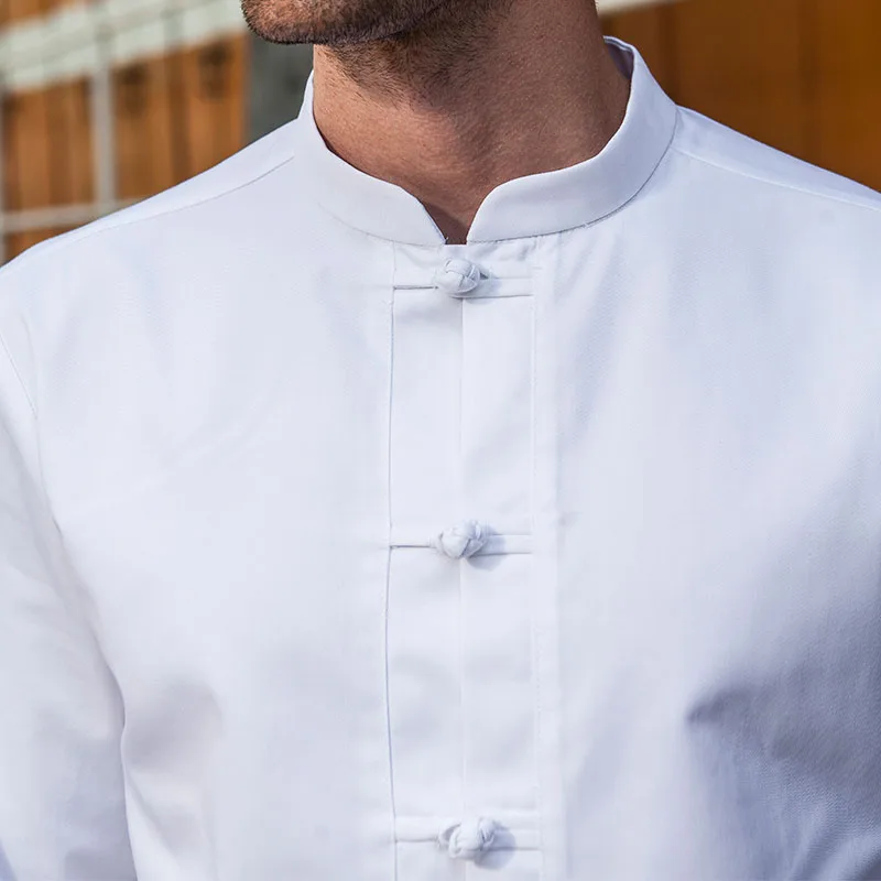 CHECKEDOUT long sleeve chef clothes with single breasted chef coat restaurant wear executive chef uniform