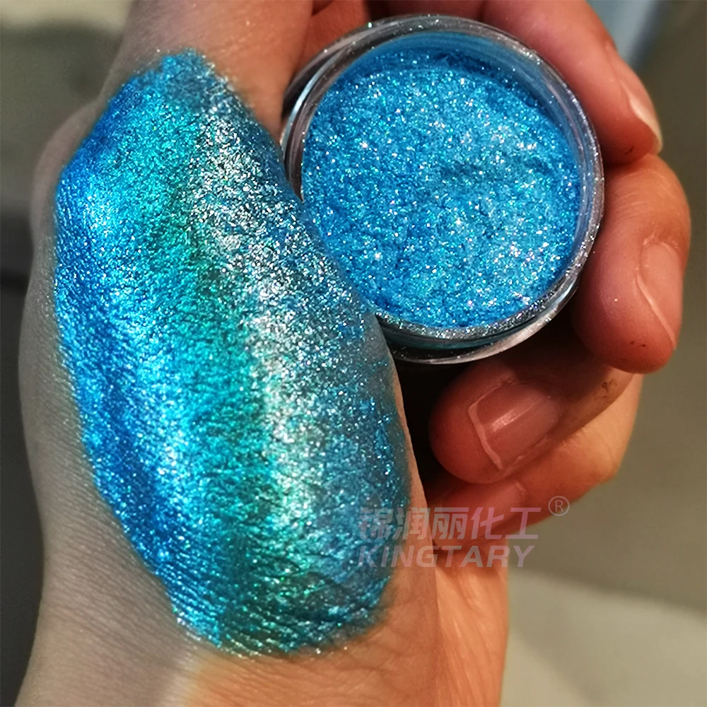 Vegan Cosmetic Grade Eye Shadow Chameleon Powder Pigment Waterproof Dry Color Powder Iridescent Cosmetics Good Price Sample Size