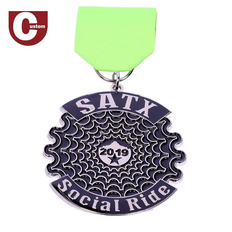 Blank Medallion Die Cast Sports Coins Volunteer Award Custom Metal Badge Moulded Medals