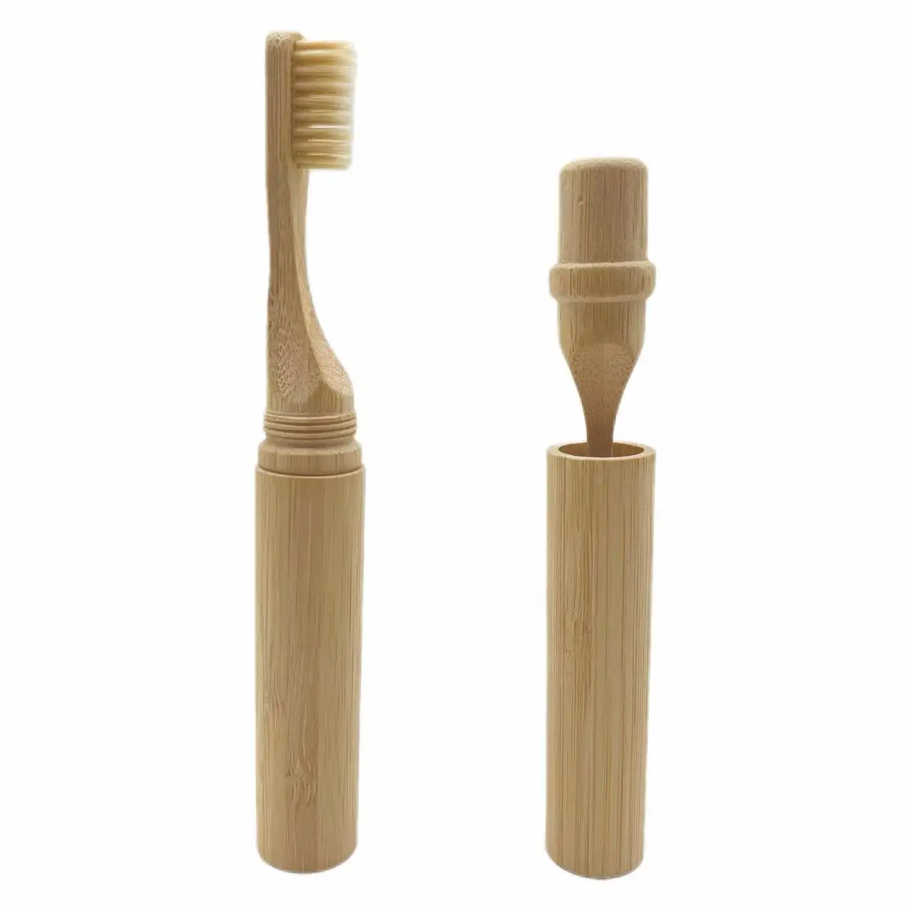 Biodegradable Wooden Bamboo Toothbrush BPA-free Soft Bristles Tooth Brushes