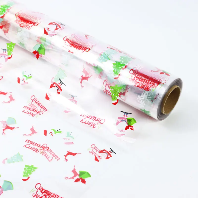 Plastic Cellophane with Patterns Waterproof Printed Cellophane Roll