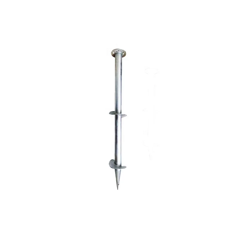Construction ground anchors Ground Screw Pole Anchor Solar Construction Foundation Carbon Steel Earth Screw For Decks