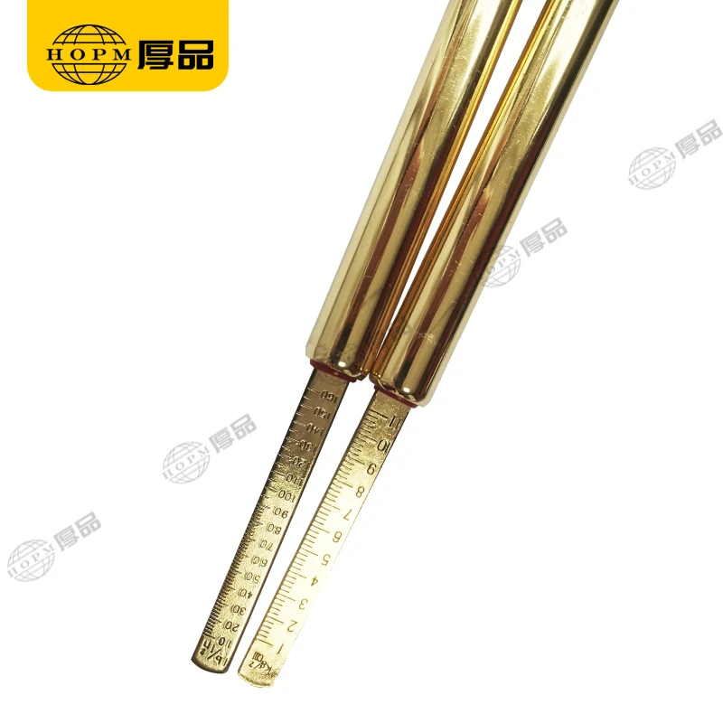 10-160Psi Tire Inflator Pressure Gauge Dual Head Air Gauge Tire Pen Pencil Gauge with Ruler