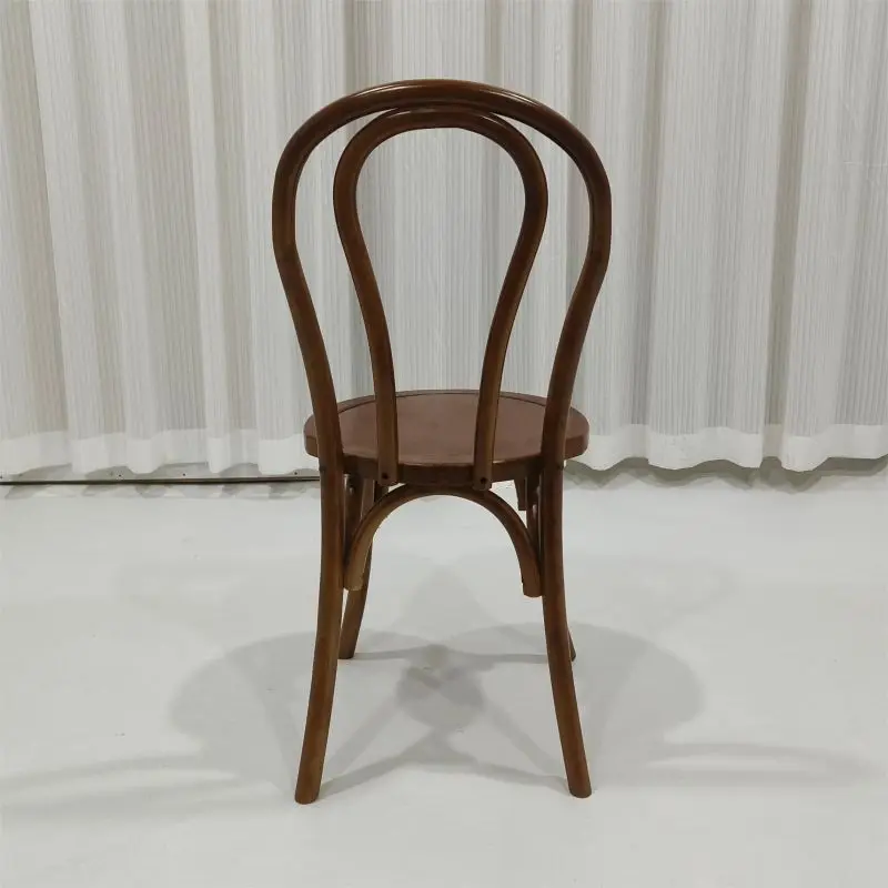 Beech solid wood wedding banquet chair X backrest Thonet chair solid wood dining chair for event