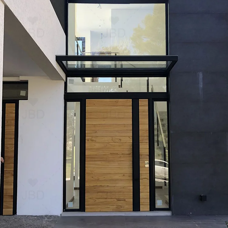 Luxury Design Stainless Steel Entrance Door Exterior Security Front Aluminum Pivot