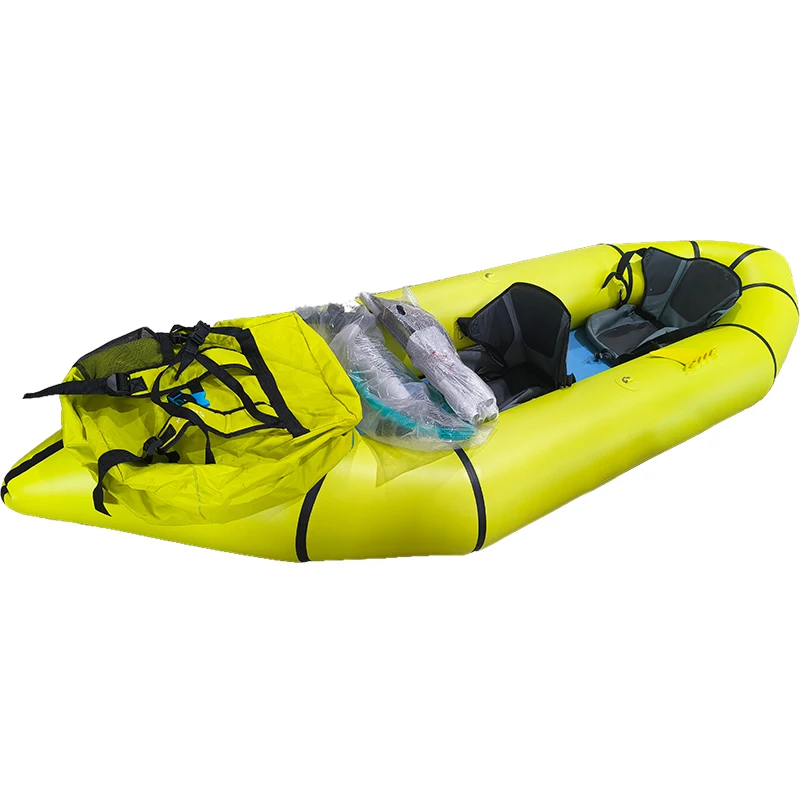 Cheap colorful pvc & tpu inflatable 2 person 300cm kayak with drop stitch mat boat kayaks sport fishing