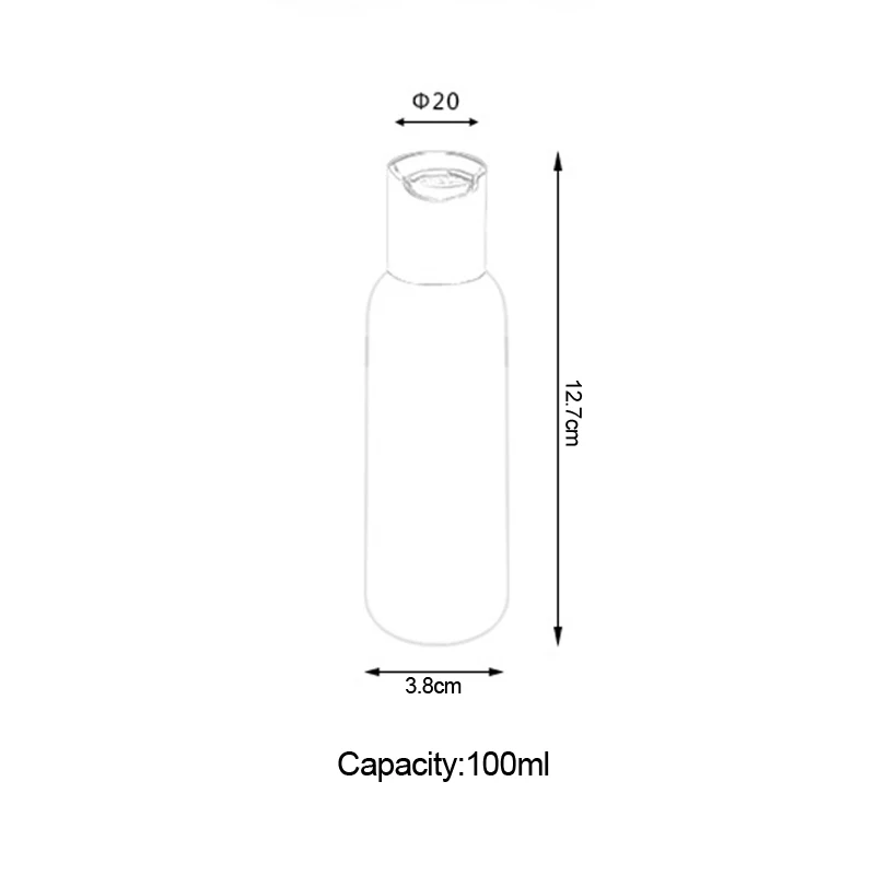 
100ml PE Plastic Spray Cosmetic Bottle Transparent Blue Green Brown Custom Accept Stock Product Wholesale 