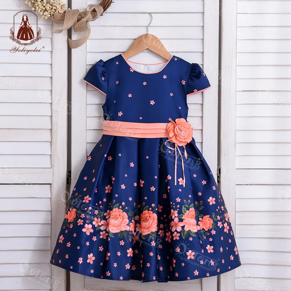 Outong Kids Clothing Baby Girl Dress Robes Fillettes 6year Easter Girls Dresses 9 Year Old For Children