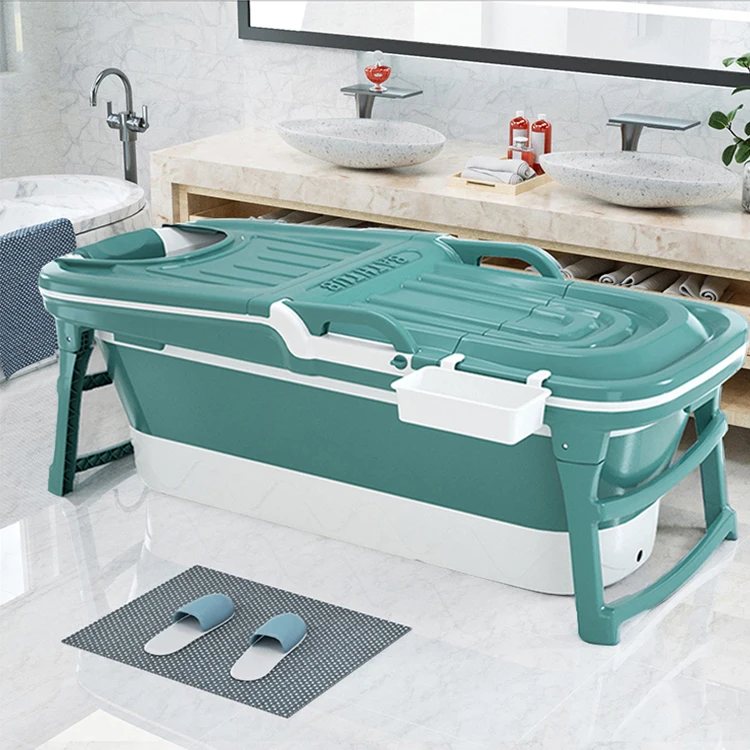 2021 wholesale hot sale high quality low price luxury version 143 CM plastic adult portable folding bathtubs
