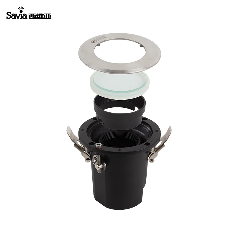 Savia Waterproof IP67 Round Outdoor Garden Corridor Balcony Hotel Shade Ceiling Recessed LED 7W Beam Adjustable Spot Downlight