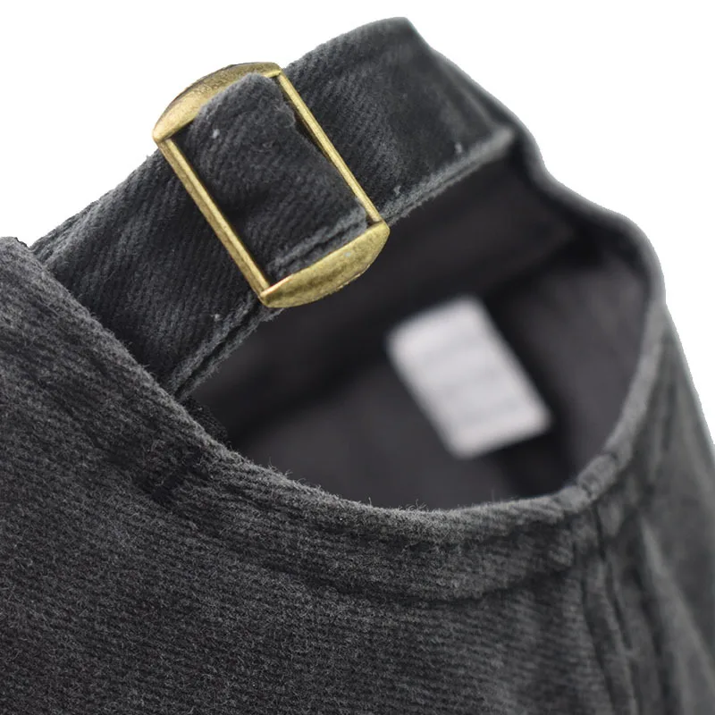 6 panels cotton washed distressed baseball cap custom dad hat unisex slip buckle adjustable cap hat