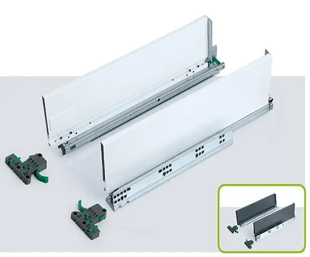ROEASY TD-195H с доводчиком встройной тандем кухонный тонкий коробка шкаф направляющих для выдвижения ящика двойными стенками выдвижными