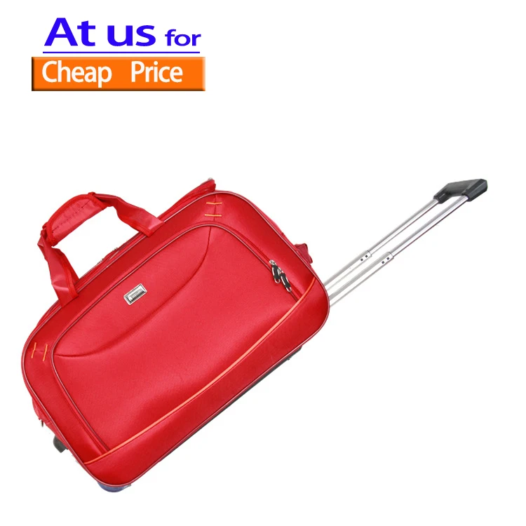 High capacity Trolley Soft Side Luggage Rolling Duffle Bag With Wheels luggage bags