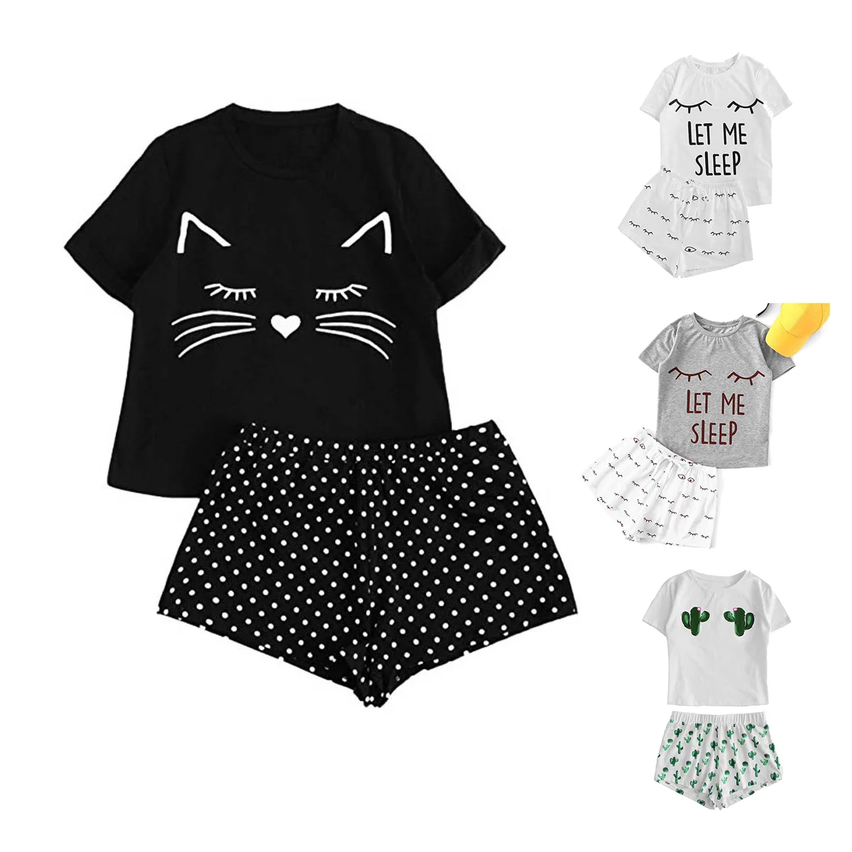 
2021 Fashion Baby Clothing Sets 2 Piece Set Unisex Children Sleepwear Printing Cotton Pajamas 