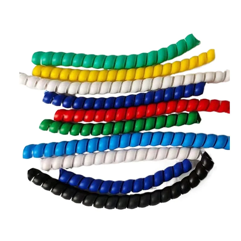 Chinese Factory Flame Retardant Durable Spiral Wrapping Sleeves Wrap Spiral Cable Wrap Band Insulating Cover Cable Spiral Hose