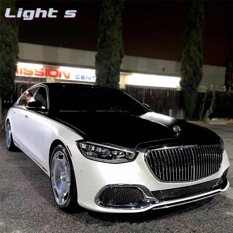 High quality auto body kit including front rear bumper assembly for Mercedes Benz S-class W223 2021 2022 upgrade to Maybach 680