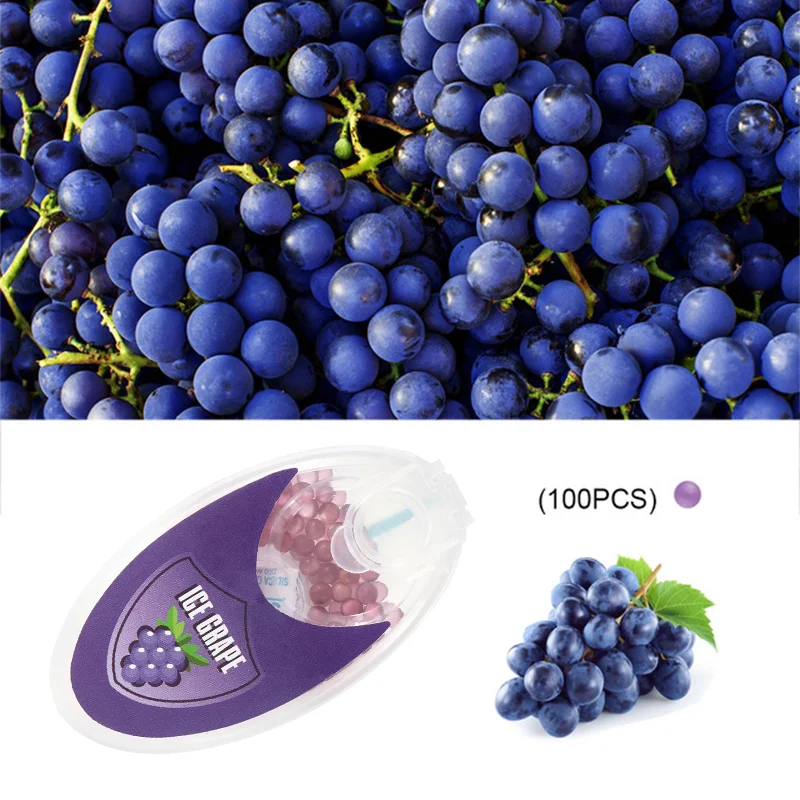 Hot sale manufacture menthol blue berry cigarettes blasting taste balls pop beads for fresh smoking