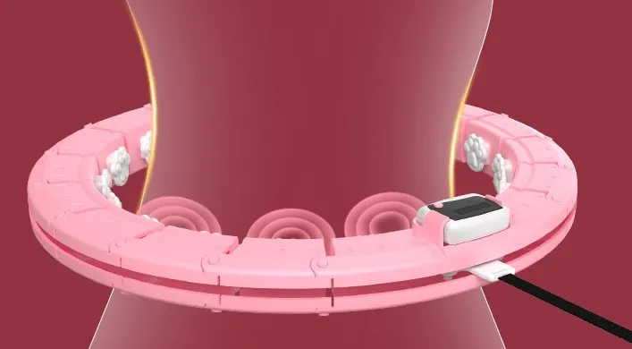 home fitness Adjustable 24 section smart plastic adult hu-la hoop rings counter detachable auto exercise electric hoola hoop