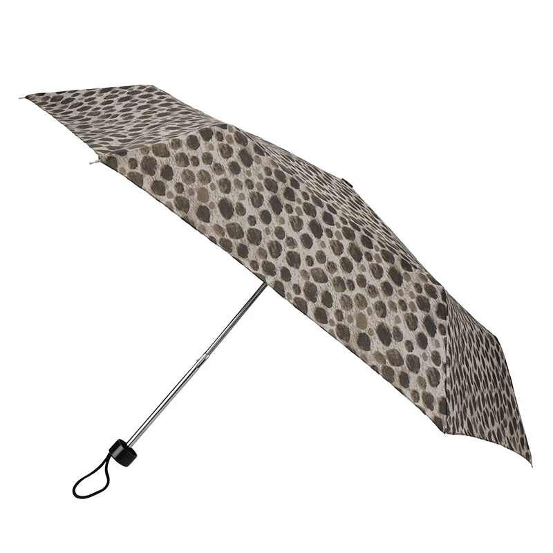 Allover Leopard Pattern Design Printed Manual 3 Fold Super Mini Umbrella