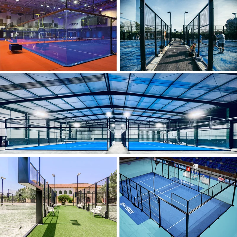 Крытый открытый Теннисный корт Padel с съемной крышей высокого качества Открытый сделано в Китае