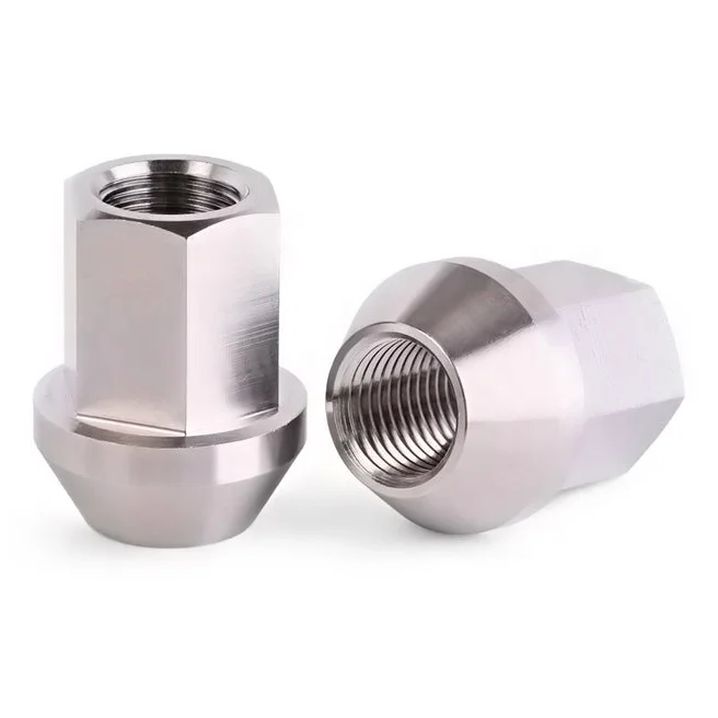 GR5 titanium alloy open end Closed end Titanium alloy racing wheel bolt lug nut M12 M14
