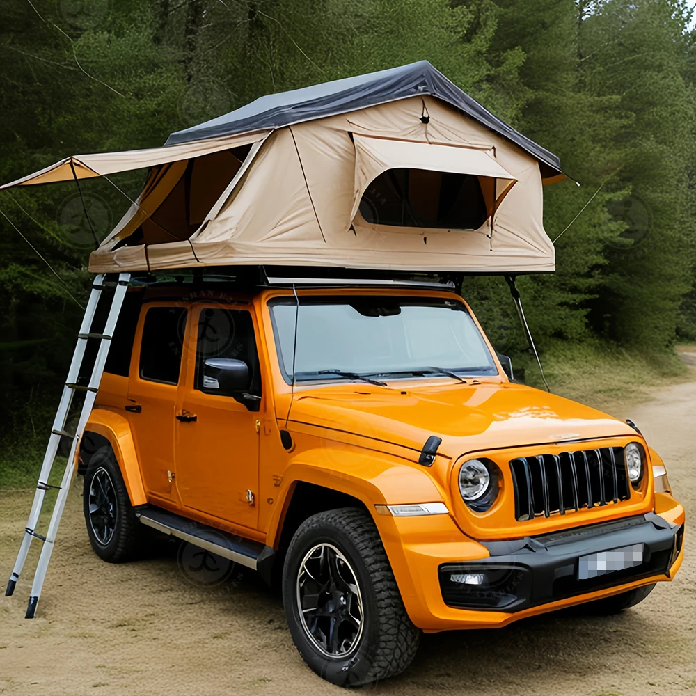 New Design Camping Car Rooftop Tents Soft Cover hard shell aluminum Inflatable Roof Top Tent