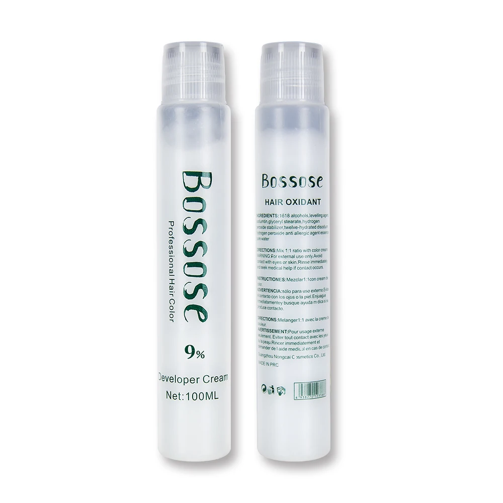 In stock wholesale price 100ML 40 volume natural professional color developer peroxide cream hair oxidant in hair dye